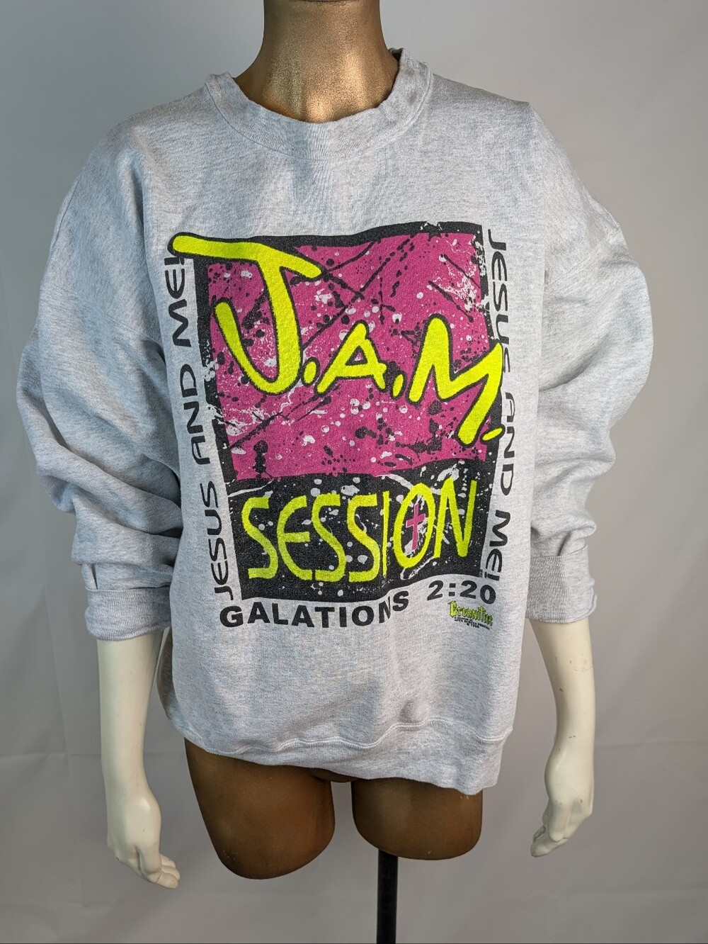 Vintage 90s Christian Jam Session Gray Sweatshirt